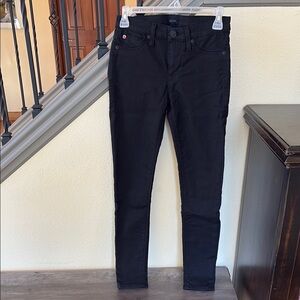 Hudson Nico Midrise Ankle Spr Skinny Black Pants Size 26